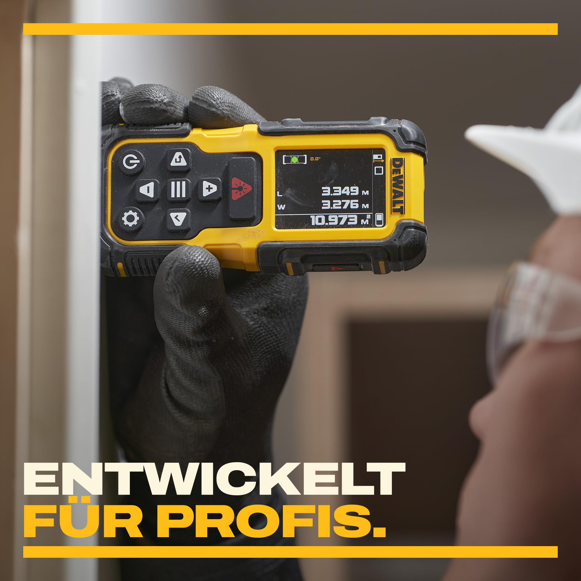 DEWALT 60m Laser-Entfernungsmesser mit wiederaufladbarem Lithium-Akku, DWHT78200-XJ