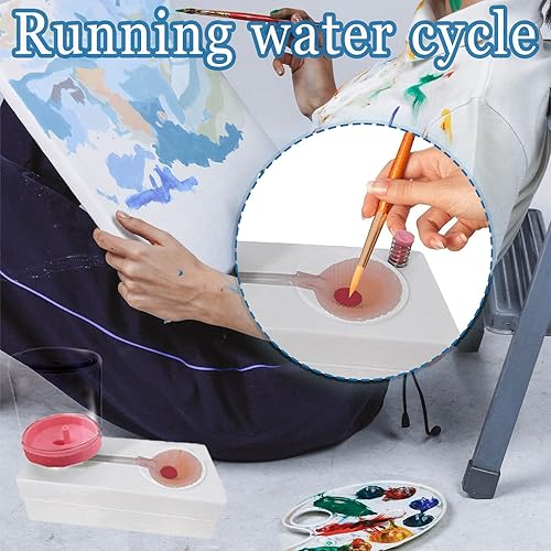 Miniatura 5 de Enjuagadora de pinceles, limpiador de pinceles de pintura, enjuague de pincel de reciclaje de agua, limpiador de pinceles de pintura, limpiador de