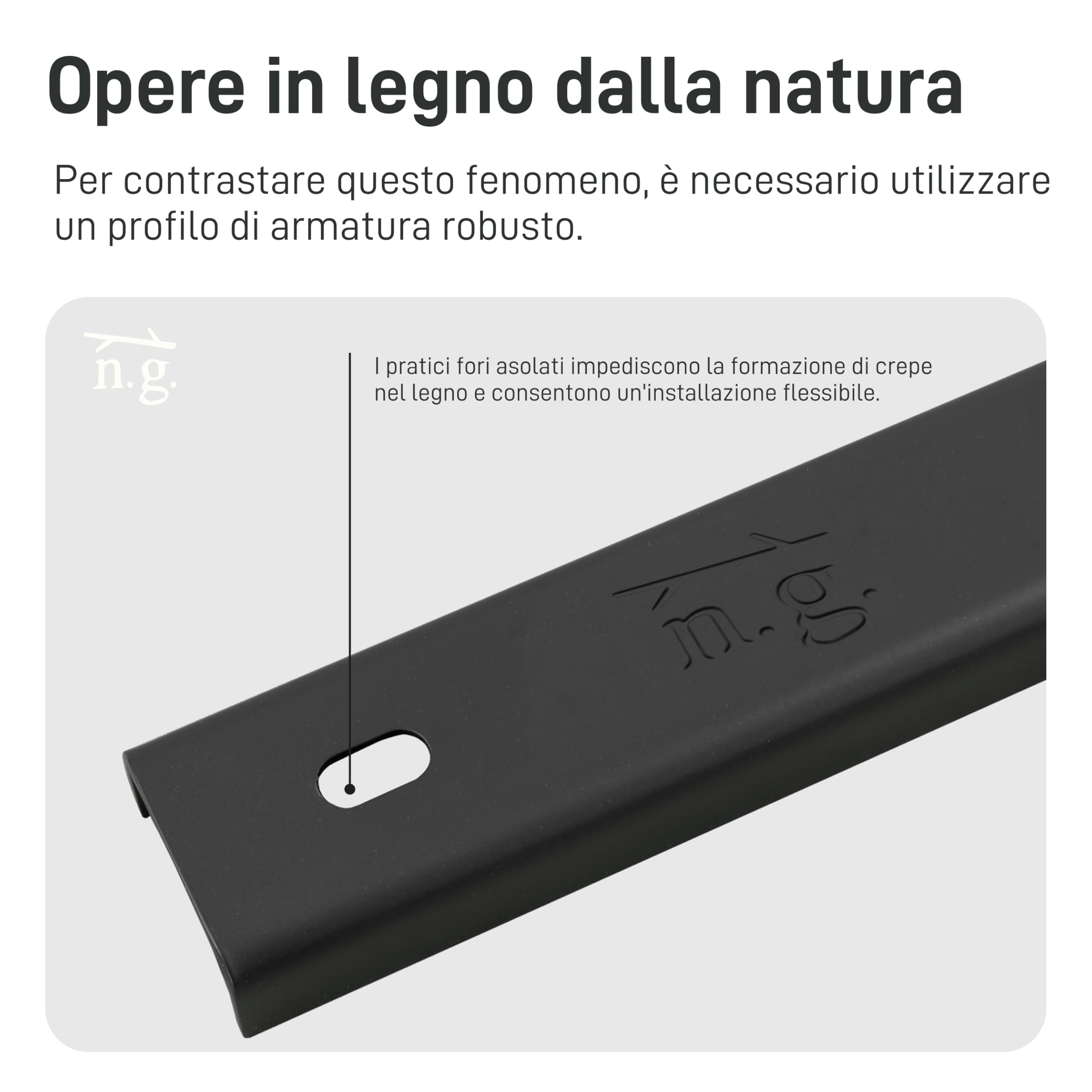 3 strisce a forma di U per tavoli, accessori da tavolo, supporto per profilo, profilo di rinforzo, profilo a U, traverso, profilo a scanalatura (lunghezza 60 cm, set da 3)
