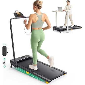 Treadmill with 9% Incline Walking Pad Foldable with Safety Handle