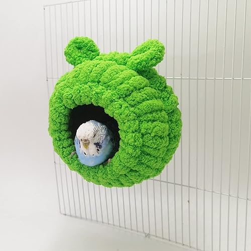 Miniatura 7 de Cama colgante de nido de pájaro cálida de invierno hamaca colgante para acurrucarse cabaña de loros tienda de campaña de juguete jaula de pájaros