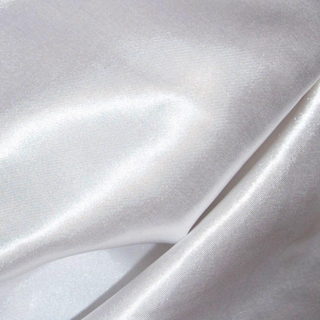 CQL Satin Fabric by The Metre – 60 Inch Wide Satin Roll for Wedding Dresses, Bespoke Tailoring & Decoration Projects – Soft, Smooth, Silk-Like Finish(White,25 Metre)