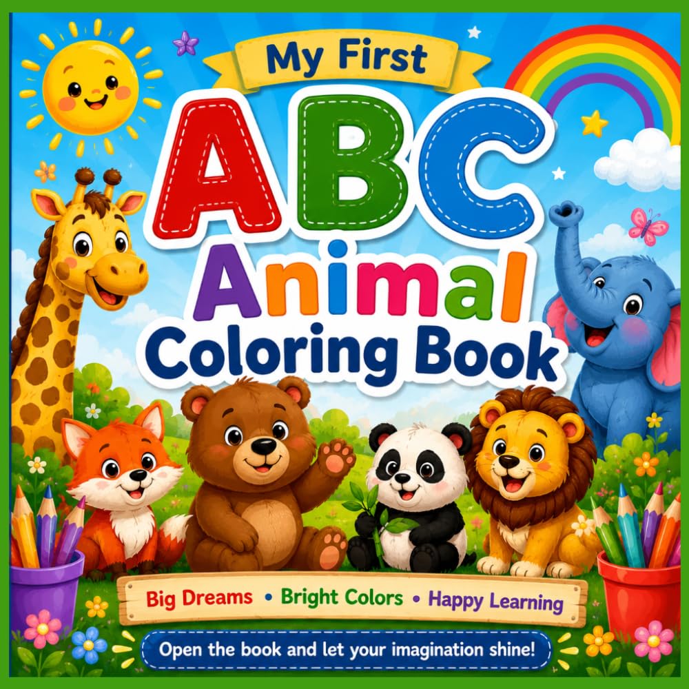 My First ABC Animal Coloring Book: Color, Learn, and Explore Animals from A to Z