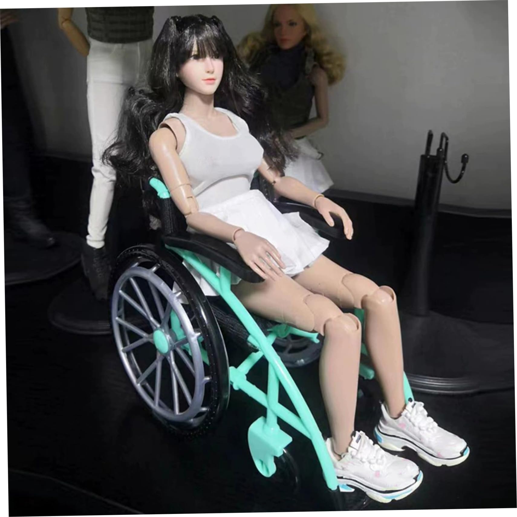 Barbie Cadeira Rodas Mllxon - Juego De Silla De Ruedas Y Muletas, Mini Juguete Para Silla De Ruedas, Accesorios En Miniatura Para Casa De Muñecas, 1 Pieza (color Aleatorio Barbie Silla De Ruedas