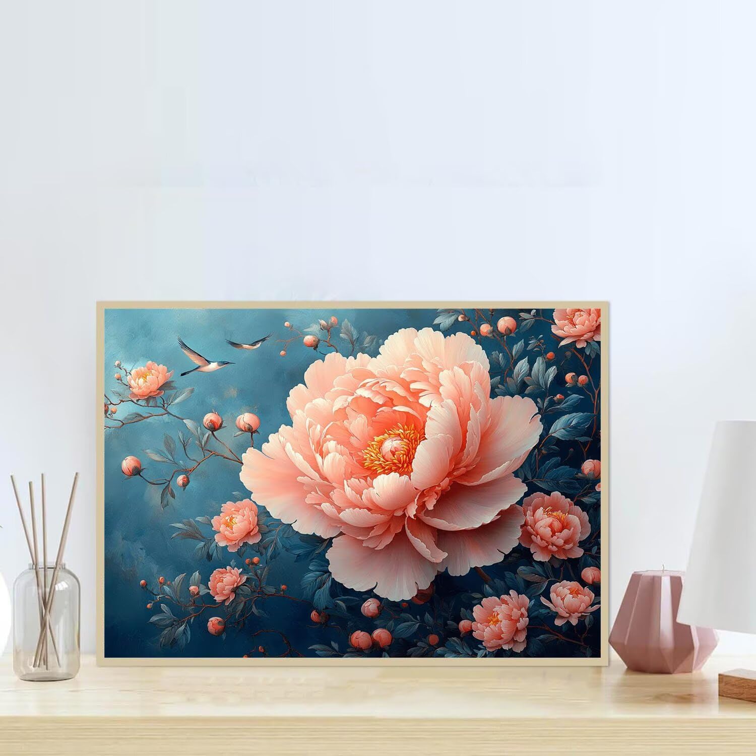 Zestawy artystyczne z kwiatowymi diamentami dla dorosłych, zestaw do malowania diamentowego ptaków, 5D, DIY, kryształy, sztuka, haft, zestawy do haftu krzyżykowego dla dorosłych, początkujących