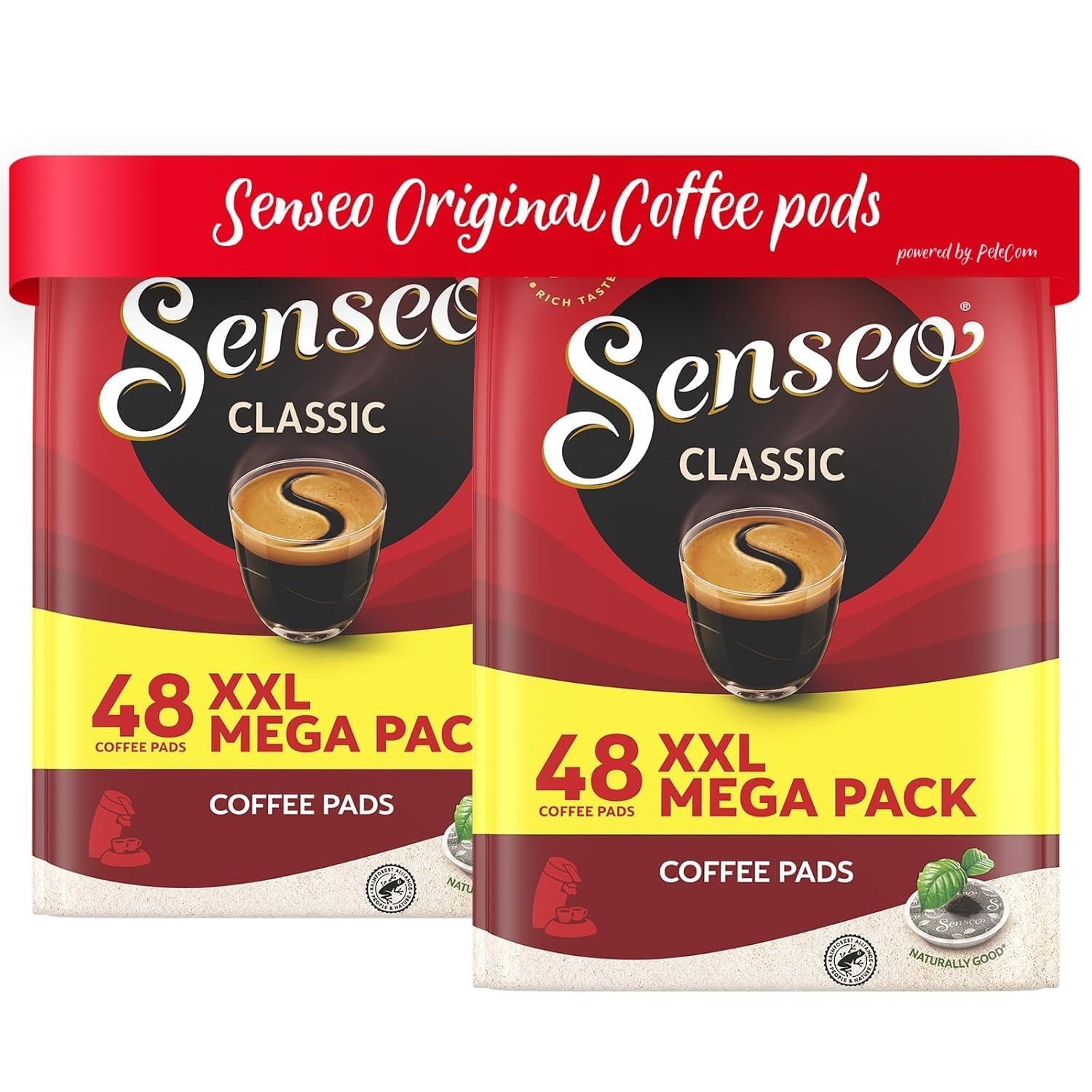 Senseo Classic Medium Roast Coffee Pods – 96 Count (2 Packs) – Smooth & Balanced Flavor with Rich Crema – Single-Serve Coffee Pads Compatible with