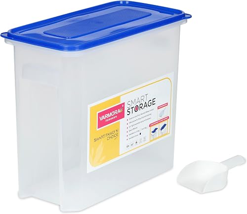 Varmora DSTG0336+Scoop x2pcs Plastic Container - 15 kg, Pack of 2, Clear