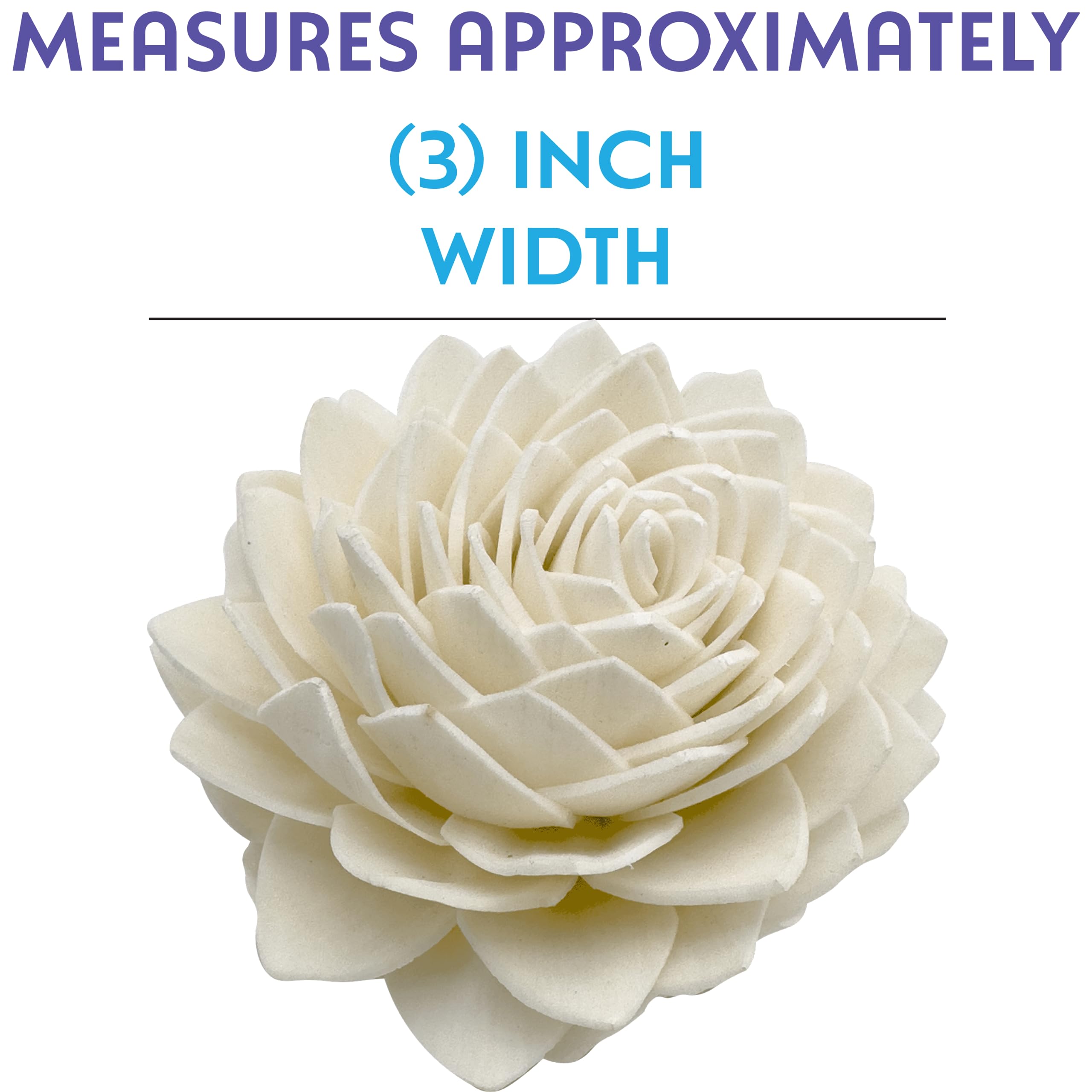 5176 Pk4 Sola Shred Lotus - Handmade Sola Wood Bird Foot Toys, Shreddable Lightweight Flowers, Easy for Small Pets to Manipulate, Stick Treats Inside, Great Foraging Toys