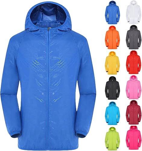 Rain Jacket Men Waterproof,Mens Rain Jacket Packable Lightweight Waterproof Rain