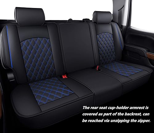 Miniatura 3 de Fundas de cuero para asiento delantero de automóvil, para Silverado Sierra