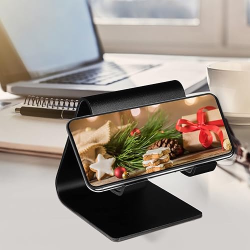 Miniatura 9 de Zerodeko 2 soportes para teléfono celular aleación de aluminio estructura simple soportes para teléfono celular escritorio de oficina en casa color