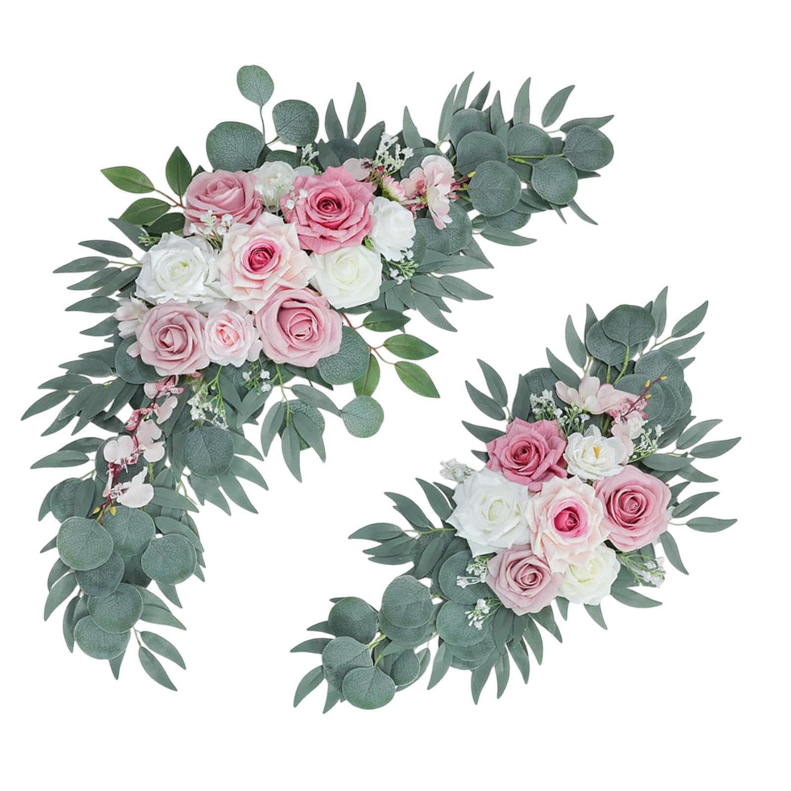 QUXVUIS Vibrant Silk Flowers Elaborate Wedding Arch Decorative Elements Enrich Atmosphere Making Celebrations Truly Magical Wedding Arch Flower Decorations