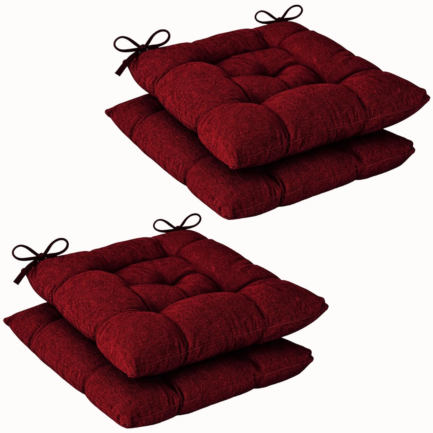 Set of 4/2/1 Dining Chair Cushions 40x40 45x45 50x50cm for Outdoor Indoor