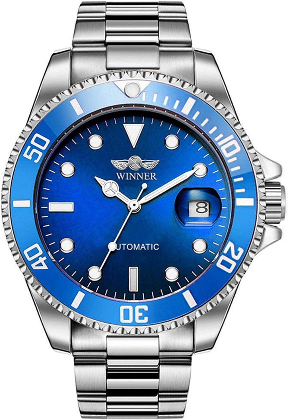 MASTOP Mens Automatic Watches Luxury Stainless Steel Classic