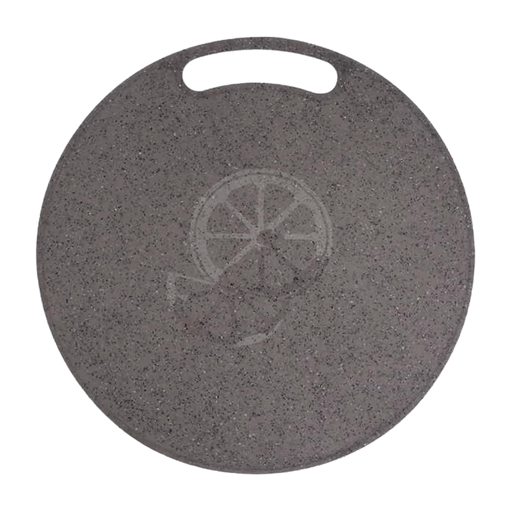 Fuhjythy Cutting Board Plastic Kitchen Cutting Board Round Baking Board Fruit Vegetable Cutting Board With Handles 31Cm