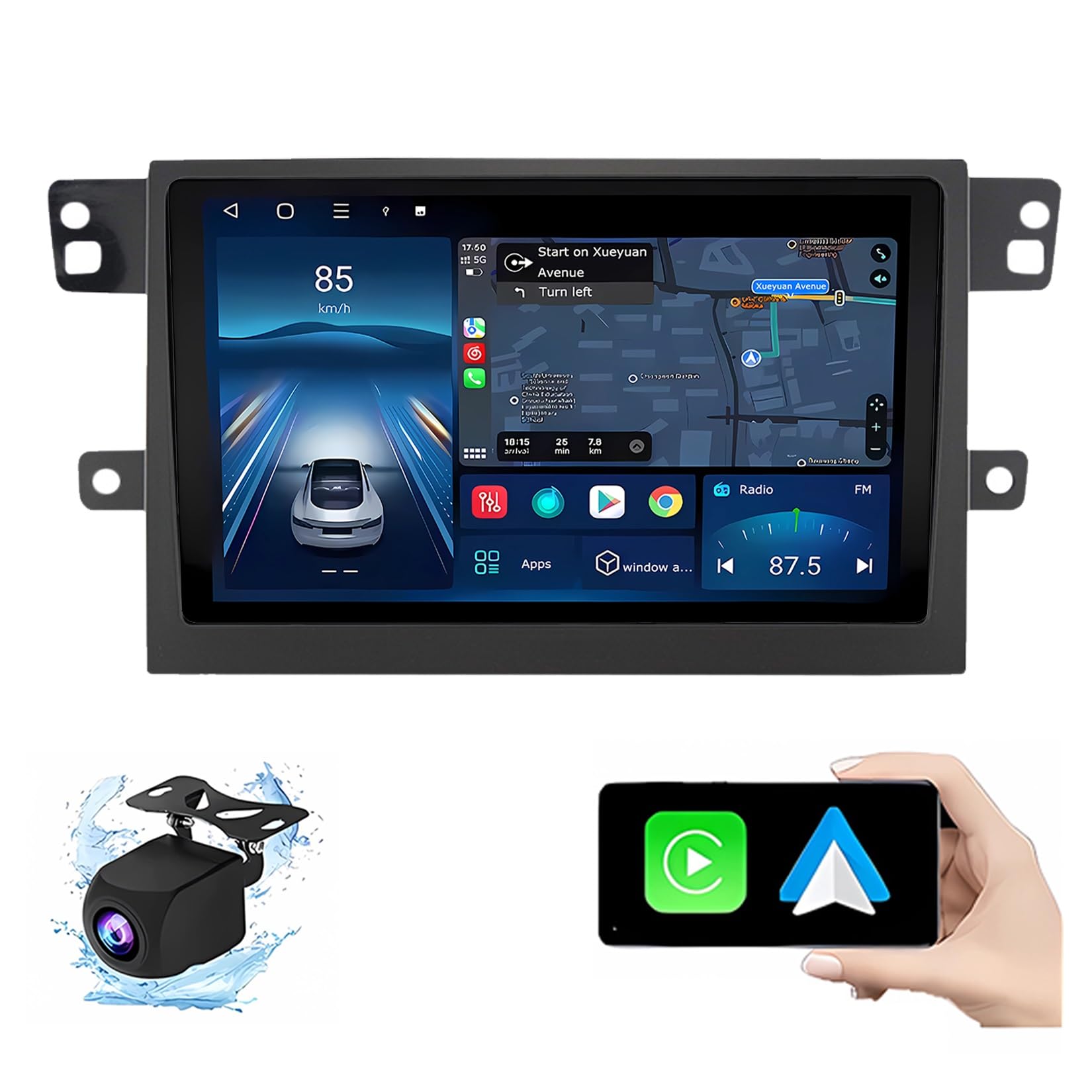 Autoradio Android 14 voyagez en Maxus T60 avec la navigation GPS connectée