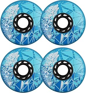 Inline Skate Wheels, Replacement Roller Skating Wheels 4 Pack Inline Skate Wheels,Long-Lasting And Durable,86A Skate PU Replacement Wheels for Children Youth,Teens And Beginners