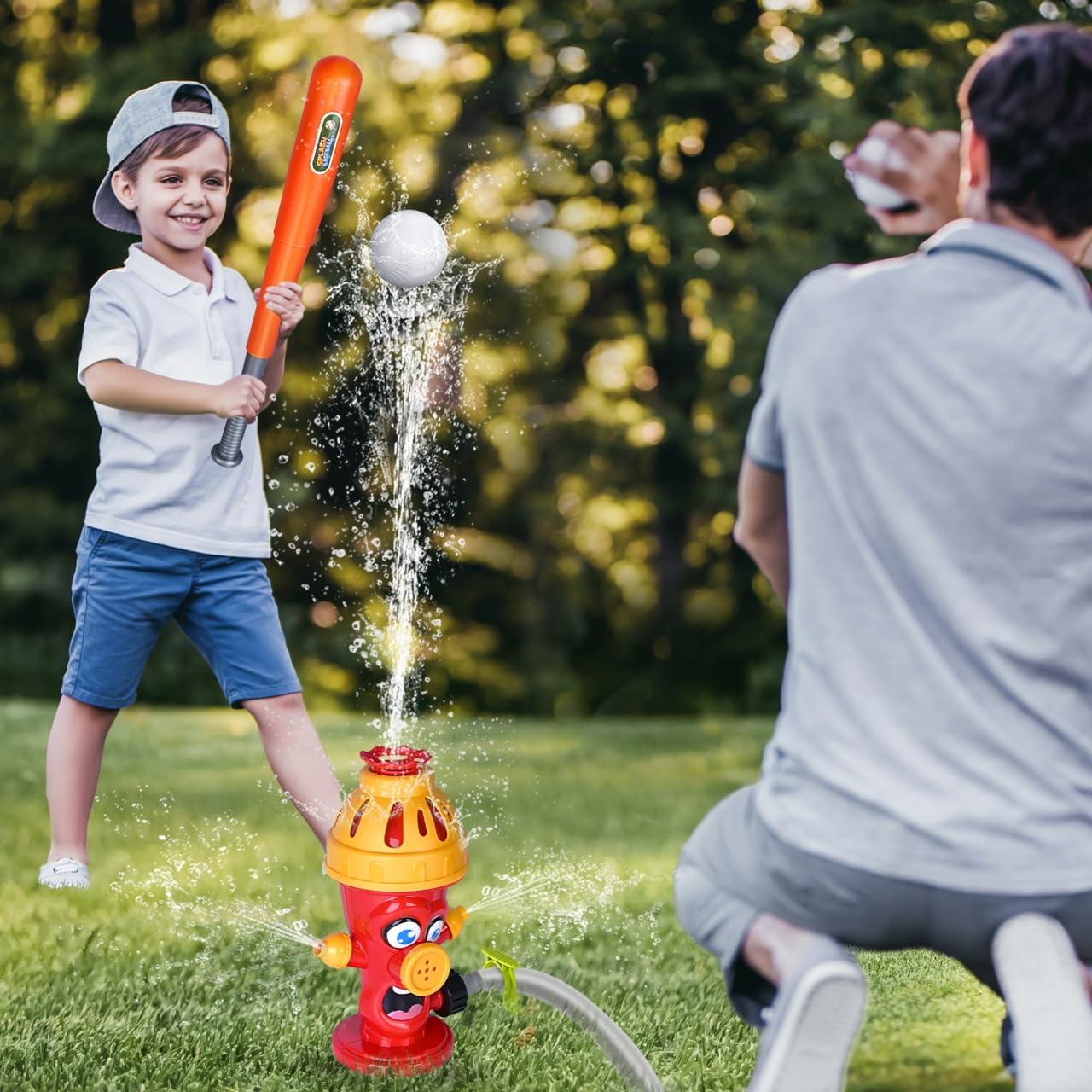 Toddler Games Water Sprinkler Baseball Toy For Kids With Splash Pad Outdoor  Toddler Water Toys, image size:1280x1280