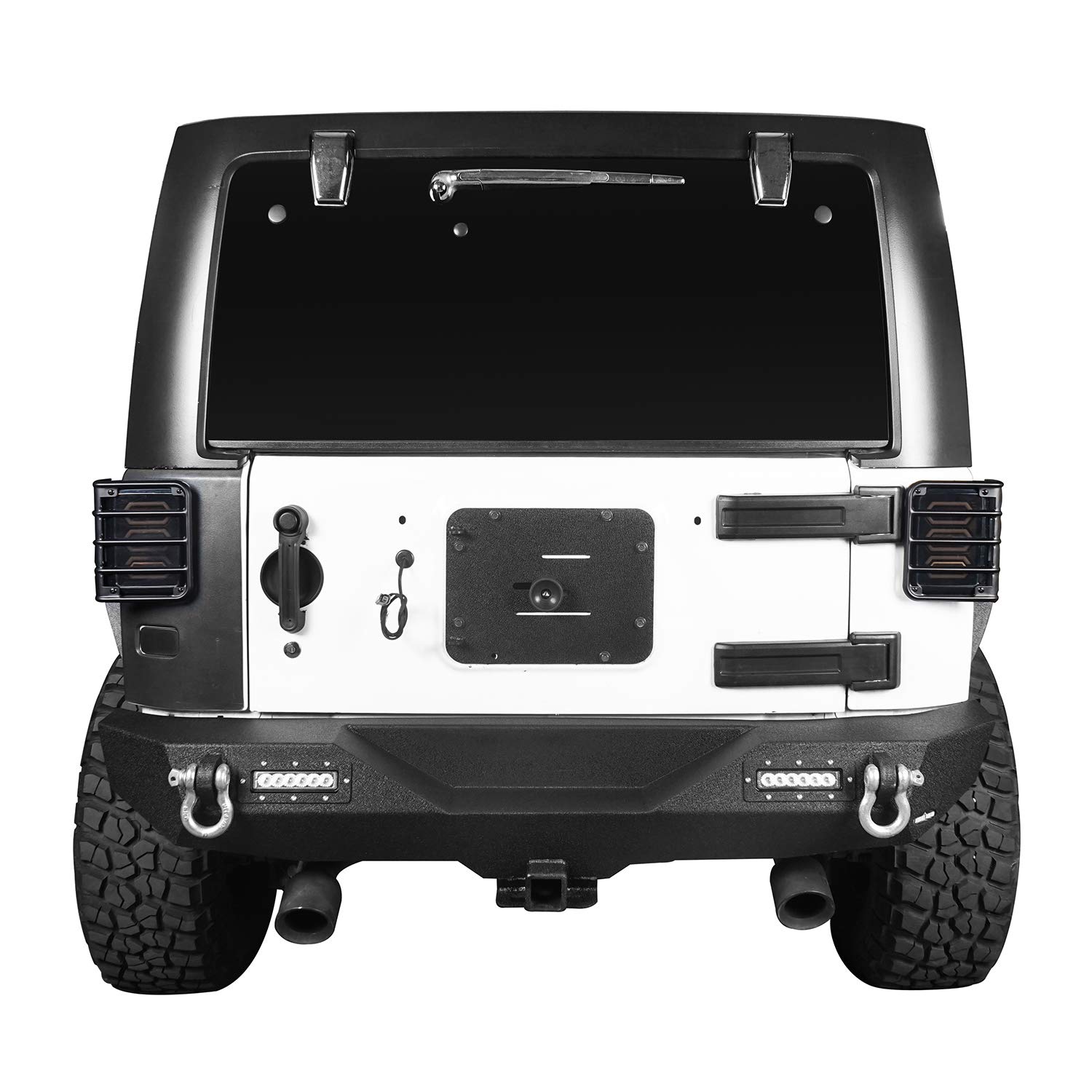 mate negro resistente estilo piloto trasero Cover -Par
