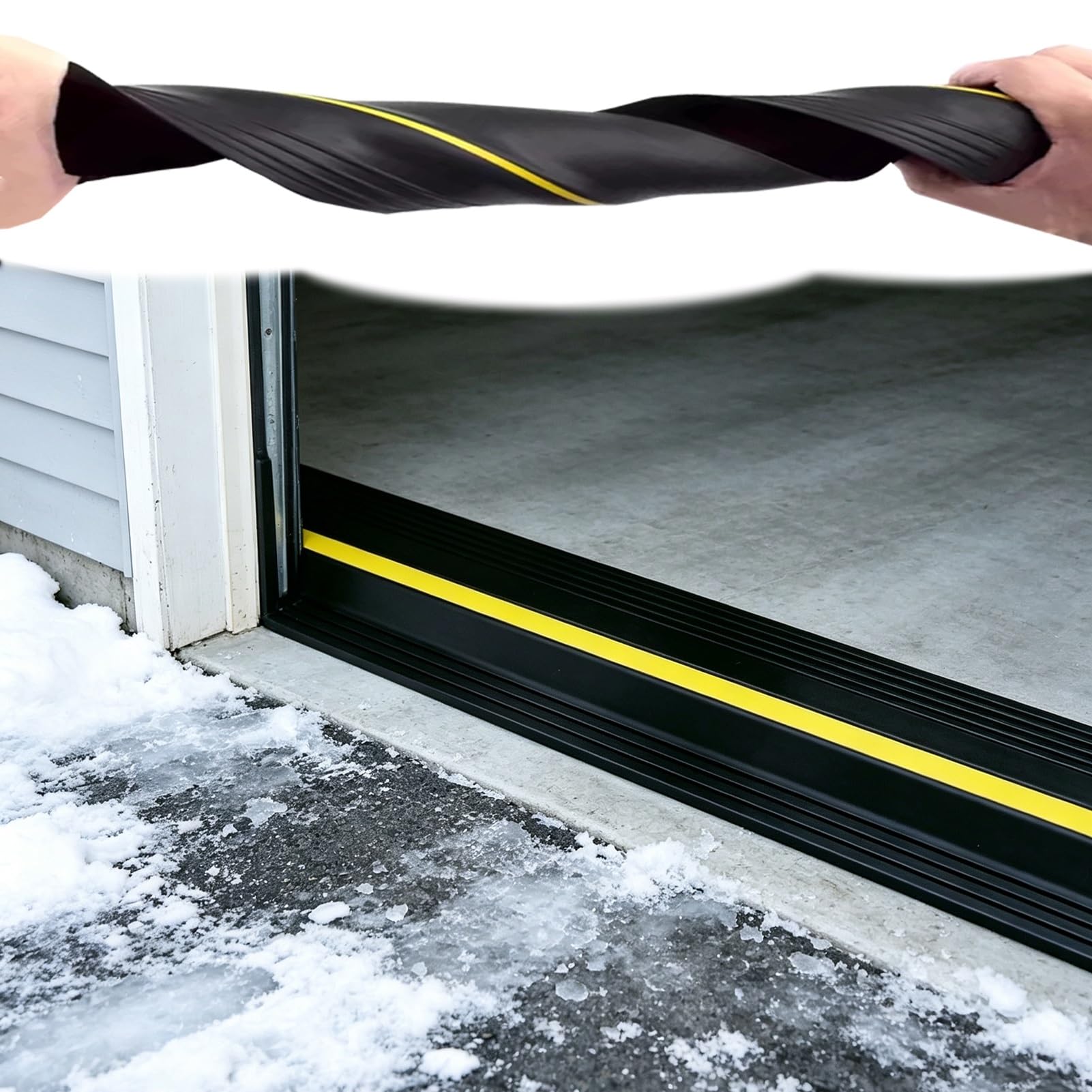 UrbanUp Paraspifferi Sottoporta Paraspifferi Flessibile Antiscivolo per Porte, Base Impermeabile