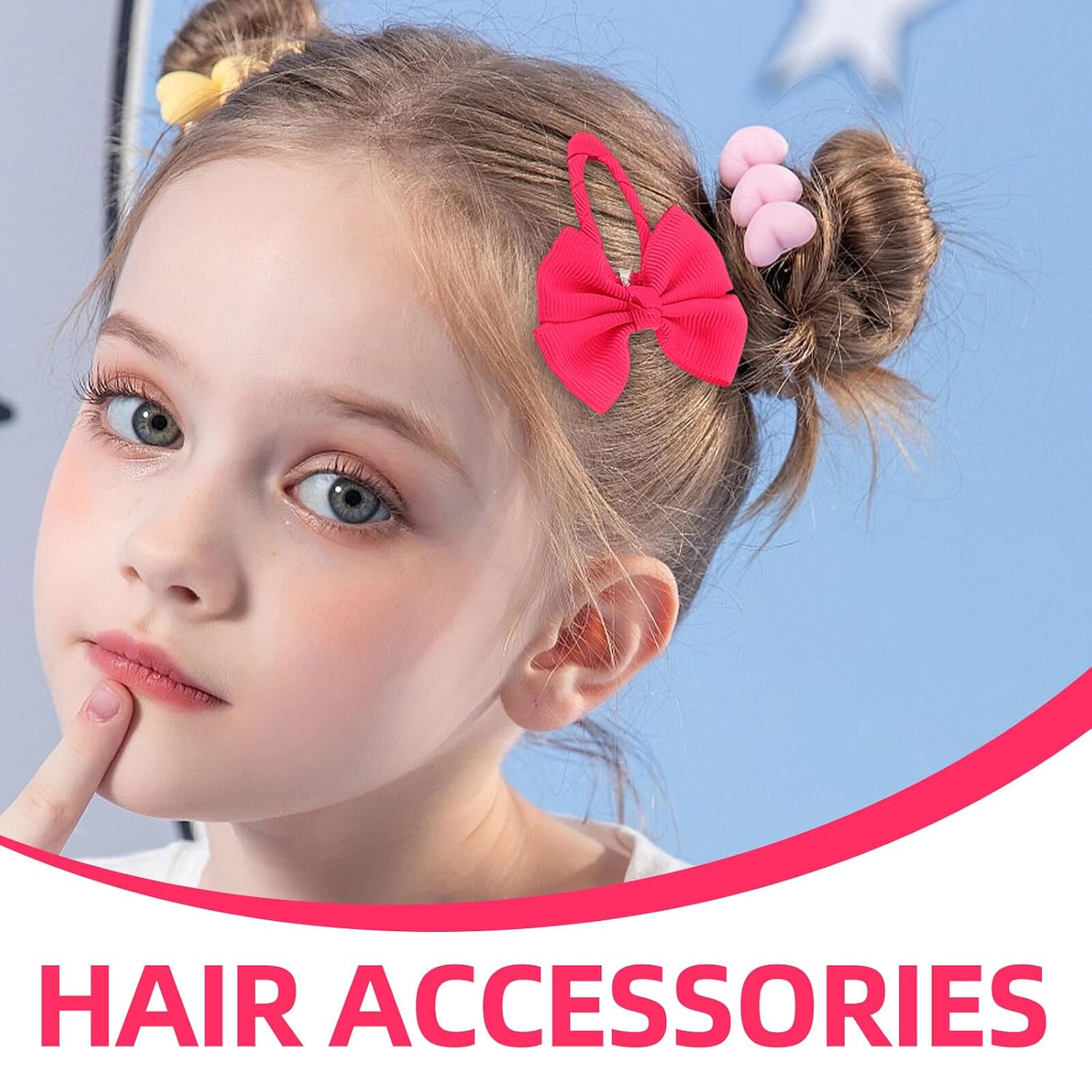 30pcs Colorful Hair Bows Clips Non-slip Snap Hair Barrettes and Party Everyday Use