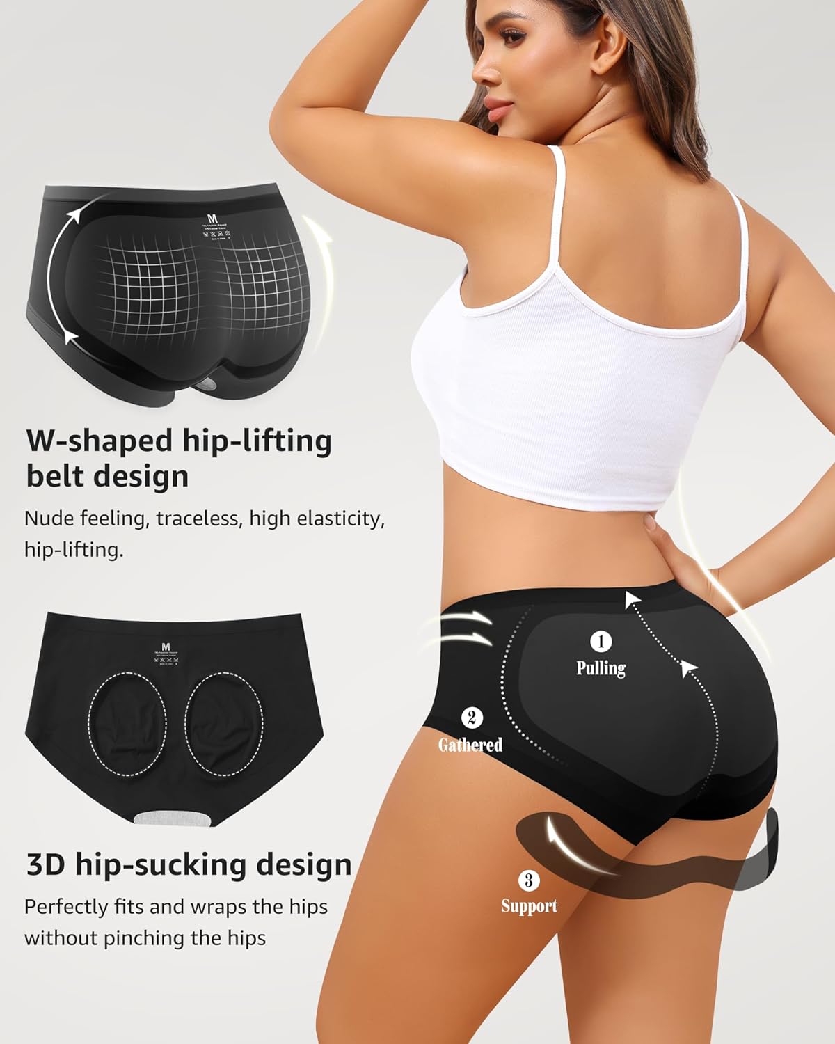 LEVAO Women's Underwear Seamless No Show Hipster Bikini Panties Stretch Invisible Briefs 6 Pack S-2XL - Image 2