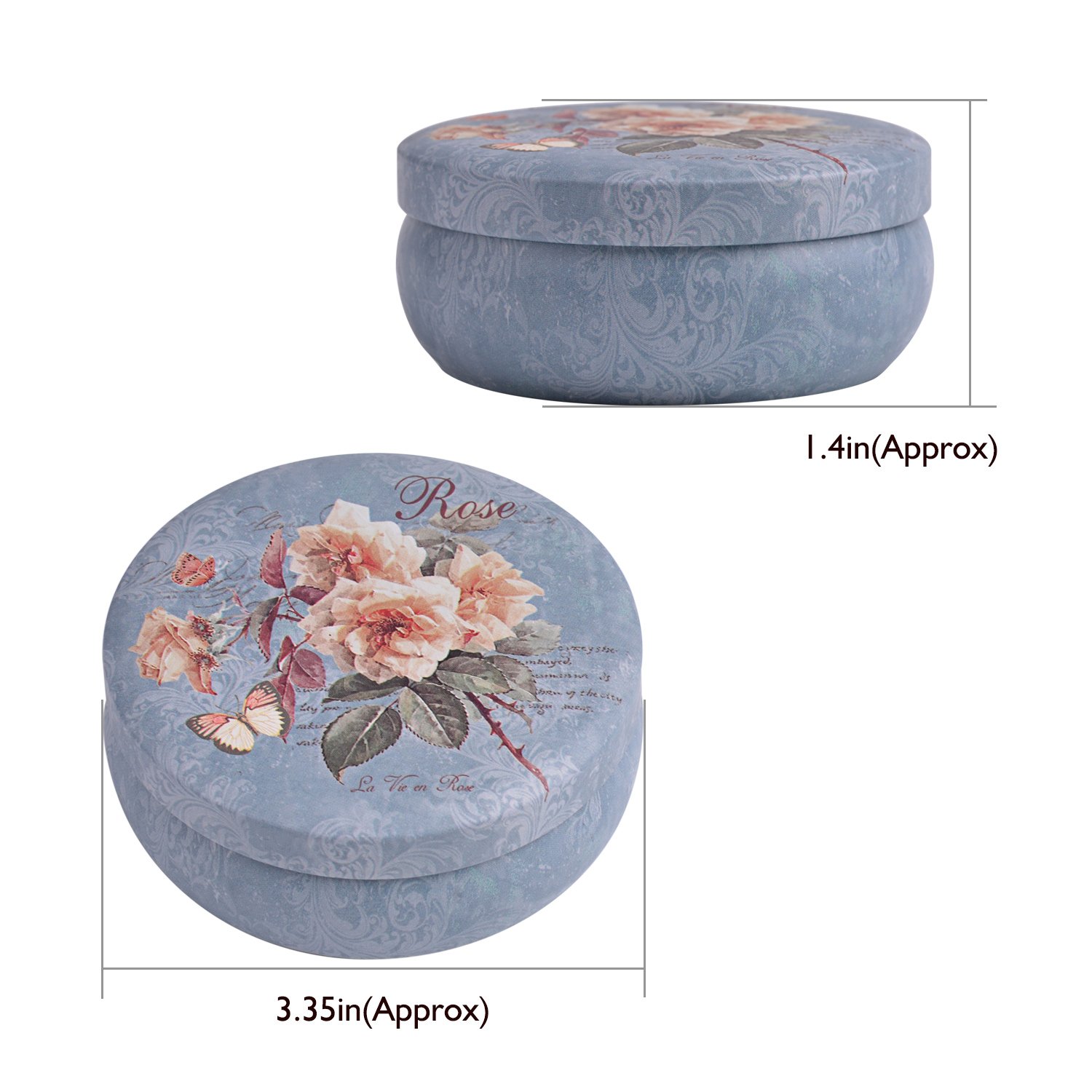 KDKD Makeup Brush Color Removal Sponge, Quick Shaking Off Eyeshadow Powder Colors form Makeup Brush on Sponge, Round Blue Rose Case