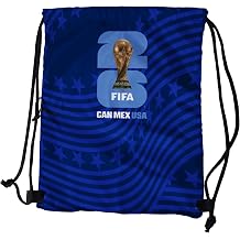 USA FIFA World Cup 2026 Drawstring Backsack &ndash; Lightweight Backpack with Zippered Front Pocket and Official Logo &ndash; Great for Travel or Everyday Use