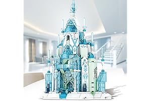 Princess Ice Castle Building Set, Girl Dream House, Educational 579-Piece Toy