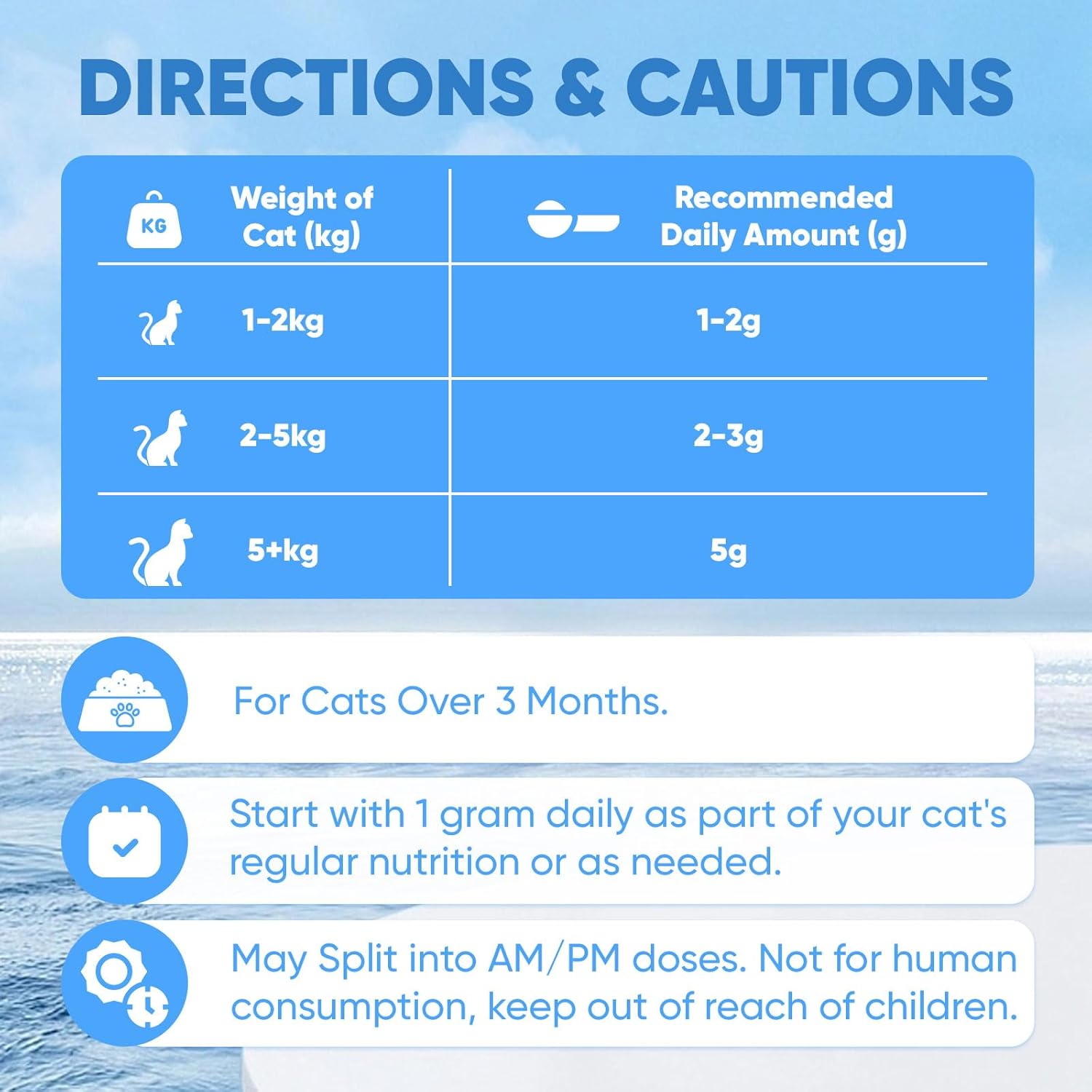 KittySupps Taurine Supplement for Cats, Kitty Supps Taurine Powder, Supports Heart & Eye Health, Boost Energy & Vitality, Mix in Food, Grain-Free Formula, 200 Grams