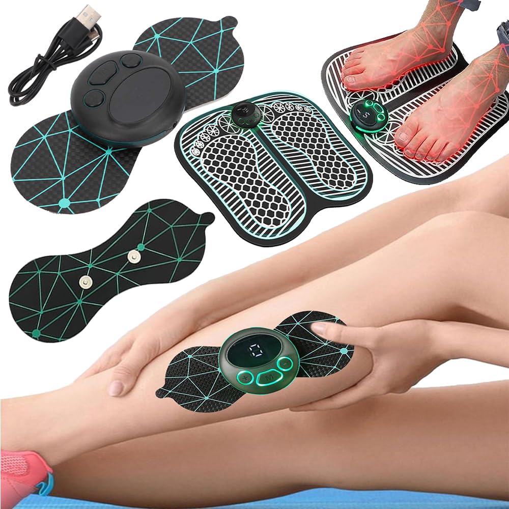 AVEDIA Portable Rechargeable Full Body Massager for Pain Relief, butterfly mini massager, ems massager, neck massager for cervical pain, mini massager, For Shoulder,Arms,Legs (GREEN MASSAGER)