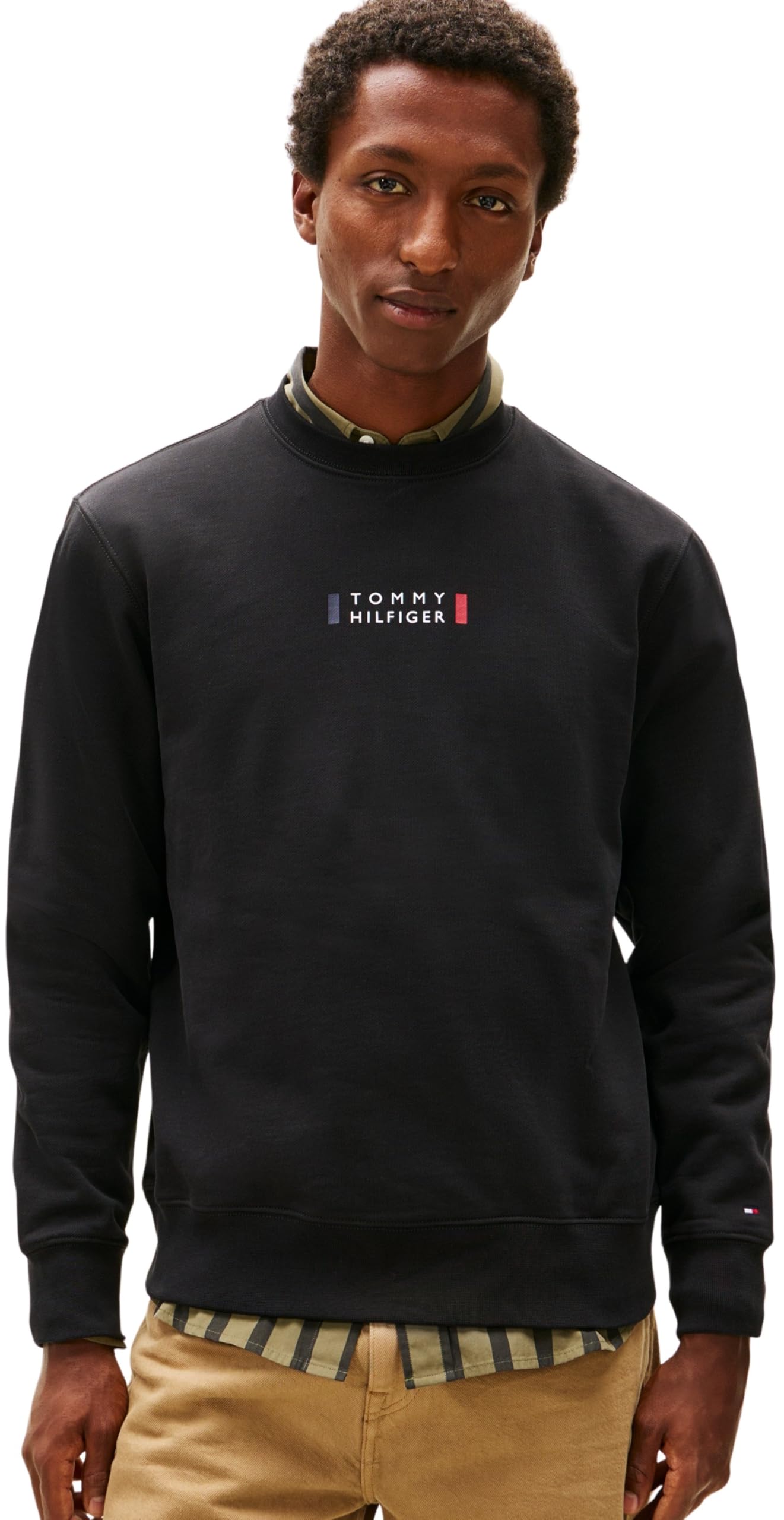 Tommy Hilfiger Herren Brand Love Sweatshirt Mw0mw41428 Pullover-Sweatshirt (1er Pack)