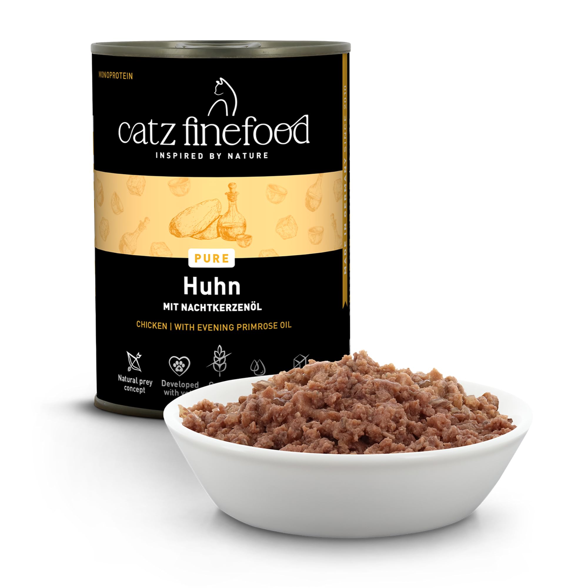 Catz finefood Katzenfutter Purrrr 103 Huhn, 6er Pack (6 x 400 g)
