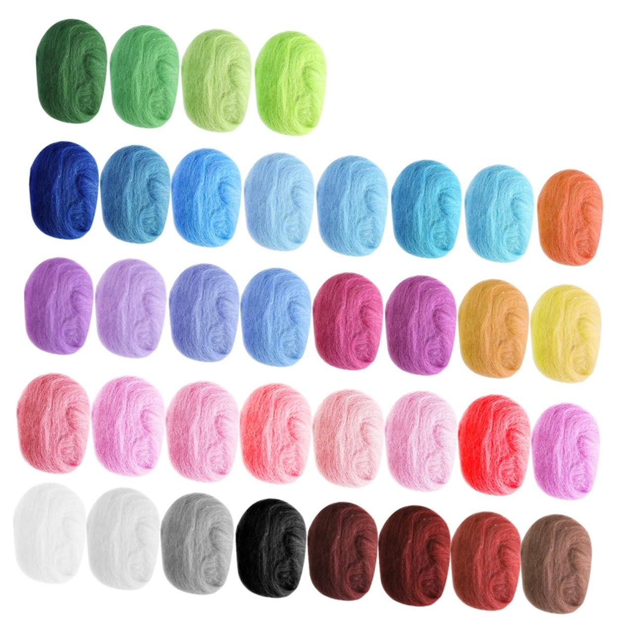 Nadel Filzset mit Farben Wollfilz Filzvlies und Filzfaservlies für DIY-filzstempel Hand-DIY Projekte Wollgarn zum Filzen Zufällige Farbe