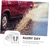 Vista 8 de BESPORTBLE 50 alfombrillas de papel automotrices para vehículos, protección de papel para el suelo del automóvil, almohadillas desechables