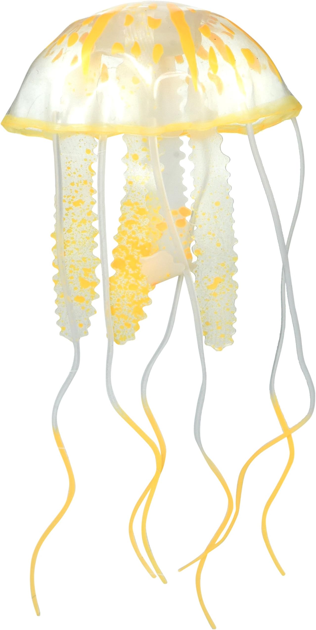 SpornAquarium Decoration Jellyfish Orange Small