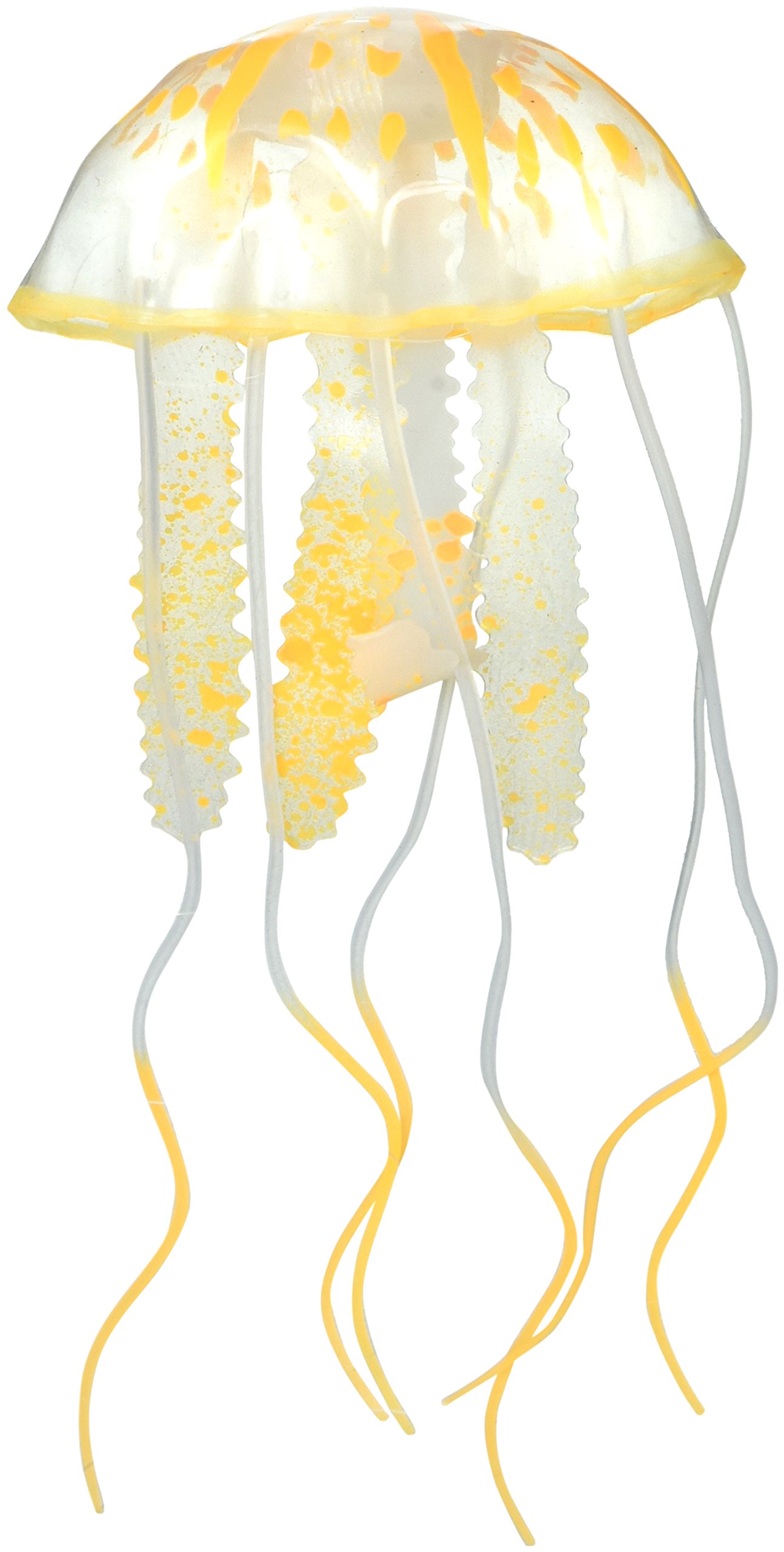 SpornAquarium Decoration Jellyfish Orange Small