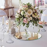 Vista 3 de Lewondr - Portavelas de vidrio, paquete de 3 portavelas simples para velas de pilar y cónicas, diseño de rayas verticales, candelabros para velas