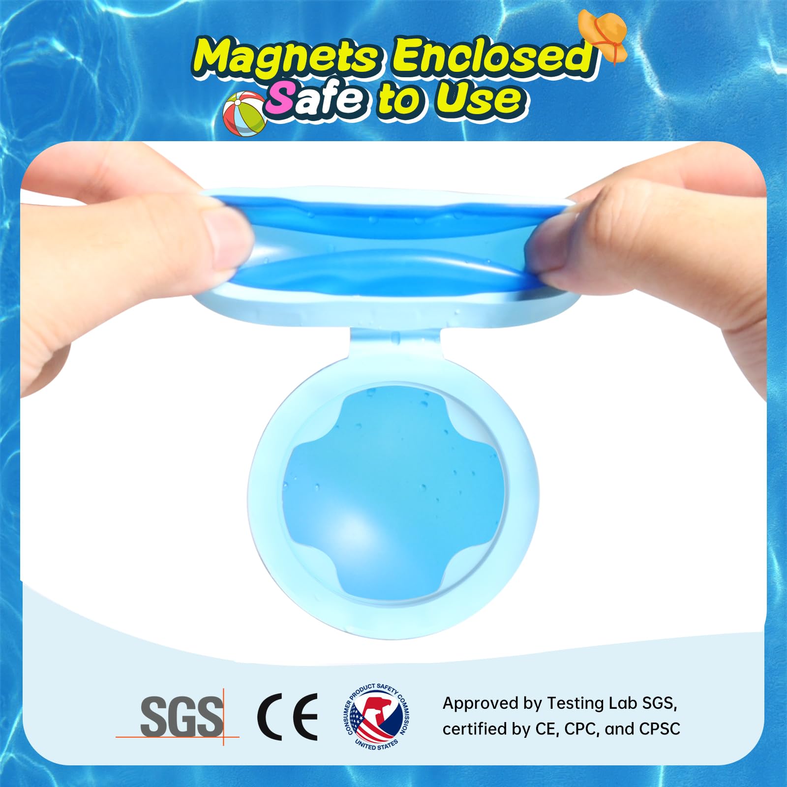 Magnetische Wasserbälle, wiederverwendbare Wasserballonbomben für Kinder ab 3 Jahren, selbstdichtend, schnell befüllbar, Sommerspielzeug für Pool, Strand und Hinterhof, Spritzspaß