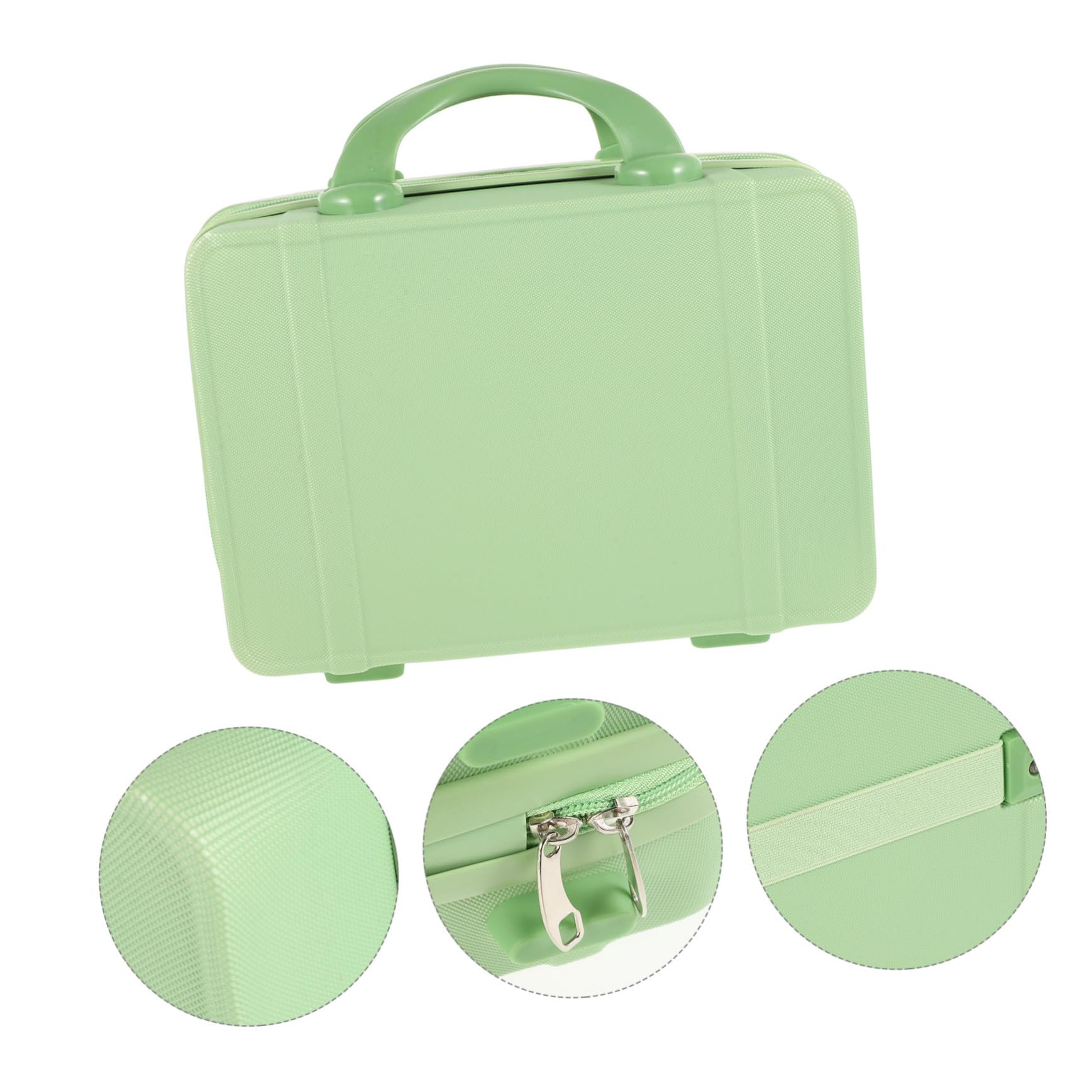 Leichter Tragbarer Mini Kosmetikkoffer Reise Make up Organizer mit Robustem Griff Multifunktional für Schmuck und Schreibwaren Modisch und Langlebig für Damen Unterwegs