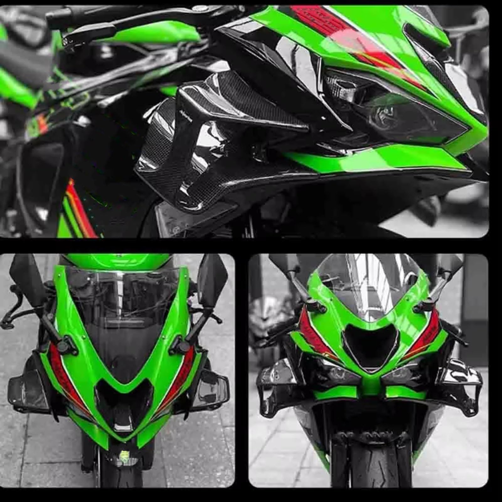 Motorrad-Flügelspoiler Für Zx-6r 2024-2026 Aerodynamisches Winglet
