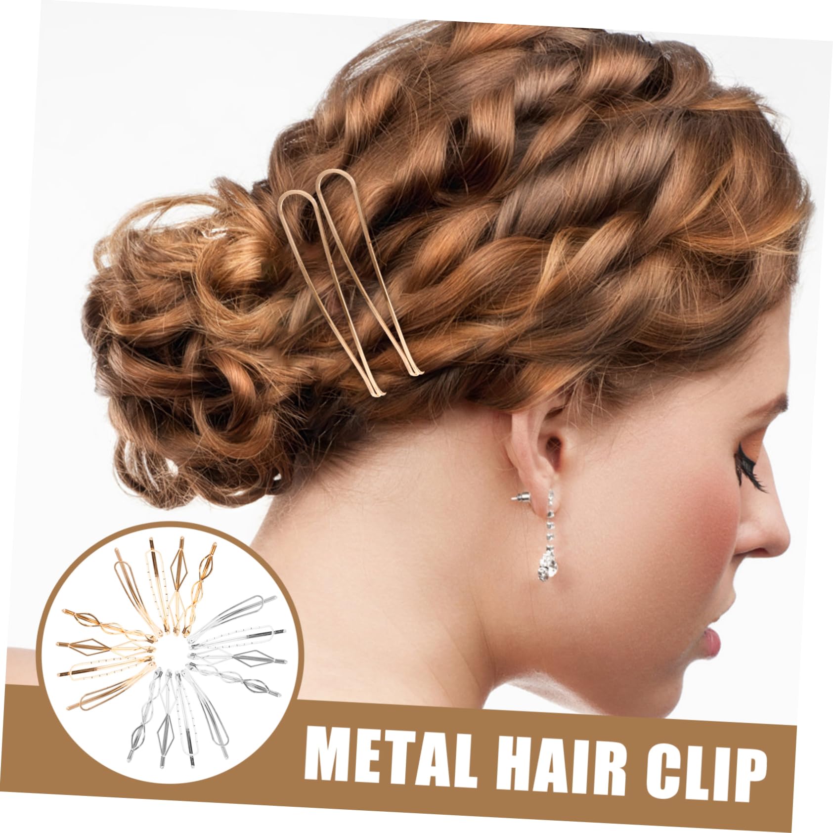 minkissy 64pezzi Fermagli Per Metallo Per Donne Eleganti Accessori Per Per Cerimonie e Occasioni Speciali Minimalista Per Sposa e Festa