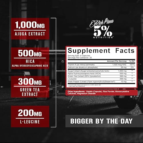 Miniatura 4 de 5% Nutrition Defensor de hígado y órganos de piana rica con NAC + Post Gear PCT + Bigger by The Day (paquete)