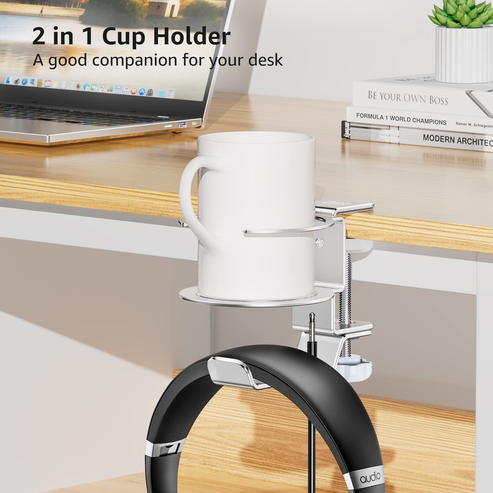 SUPPORTO CUFFIE GAMING Da Scrivania Con Organizer Per Cavi, Supporto - 10