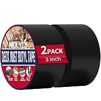 Vista 11 de Cinta de Viguetas para Terrazas de 1-5/8" x 50', 6 Rollos de Cinta de Viguetas de Cubierta Resistente a la Intemperie, Cinta de Viguetas de Butilo