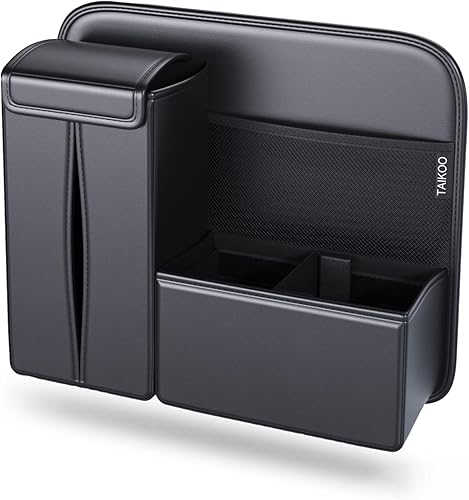 Miniatura 7 de Organizador de asiento trasero de automóvil, soporte para pañuelos de automóvil, bolsa de almacenamiento multifuncional que hace que tu automóvil