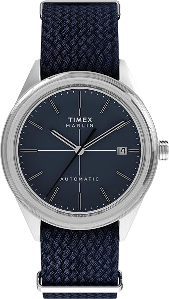 Timex TW2Y24500 Marlinjet Watch Automatic 5 ATM Water Resistant Plastic Navy Dial Unisex