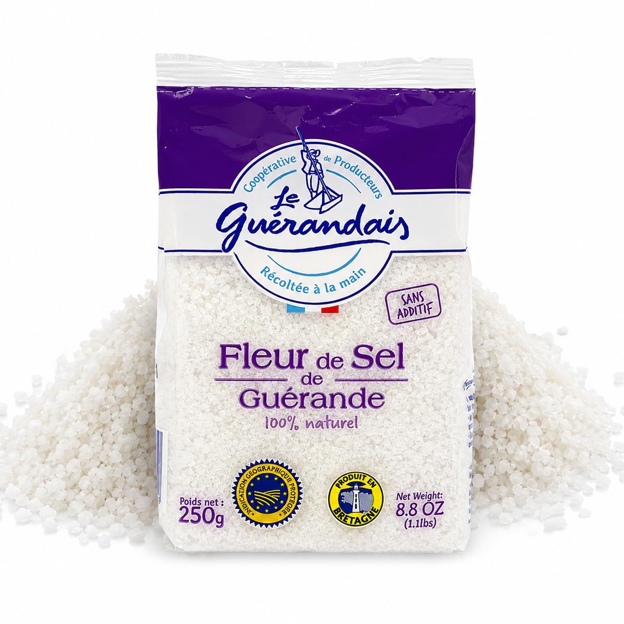 Fleur de Sel de Guérande 250g Amazon.com : Le Guérandais Fleur de Sel de Guérande - French