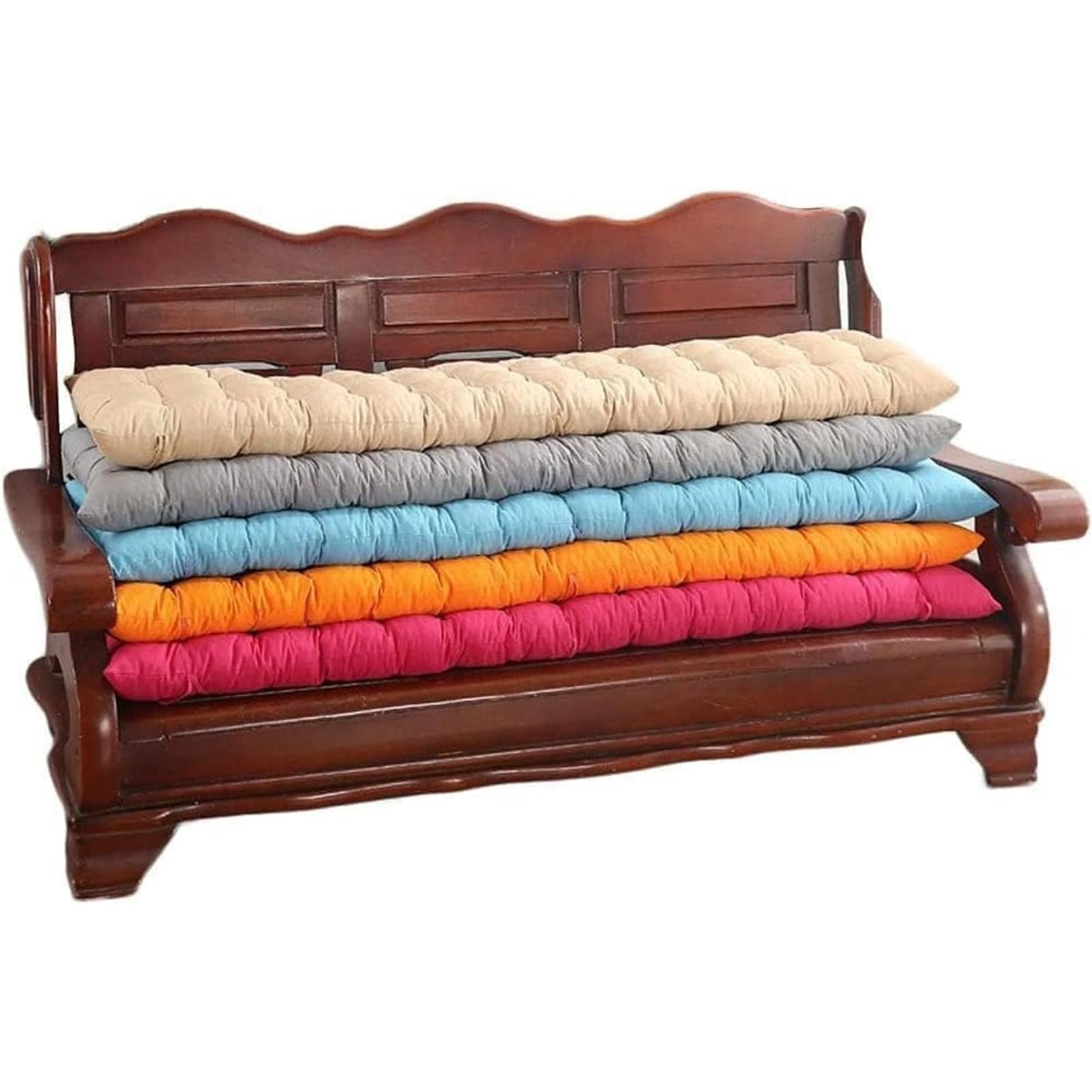 Panca Cuscino Seat Pad con Cravatte per Outdoor Giardino Swing Patio Sedia, 2 O 3 Persona Seduta Panca Sostituzione Cuscino per Outdoor Patio Porch Mobilia da Giardino Swing Chair,2