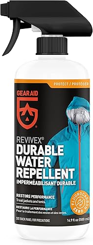 Miniatura 7 de GEAR AID Kit de cuidado con limpiador Revivex Pro, spray repelente al agua duradero Revivex y mini parches de cinta Tenacious